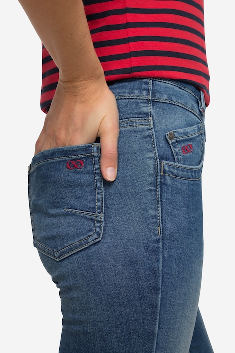 Slim-Jeans, 5-Pocket, Stretch-Komfort, Saum-Umschlag