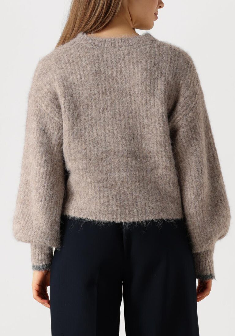 bruine co'couture truien/vesten coralee crop knit