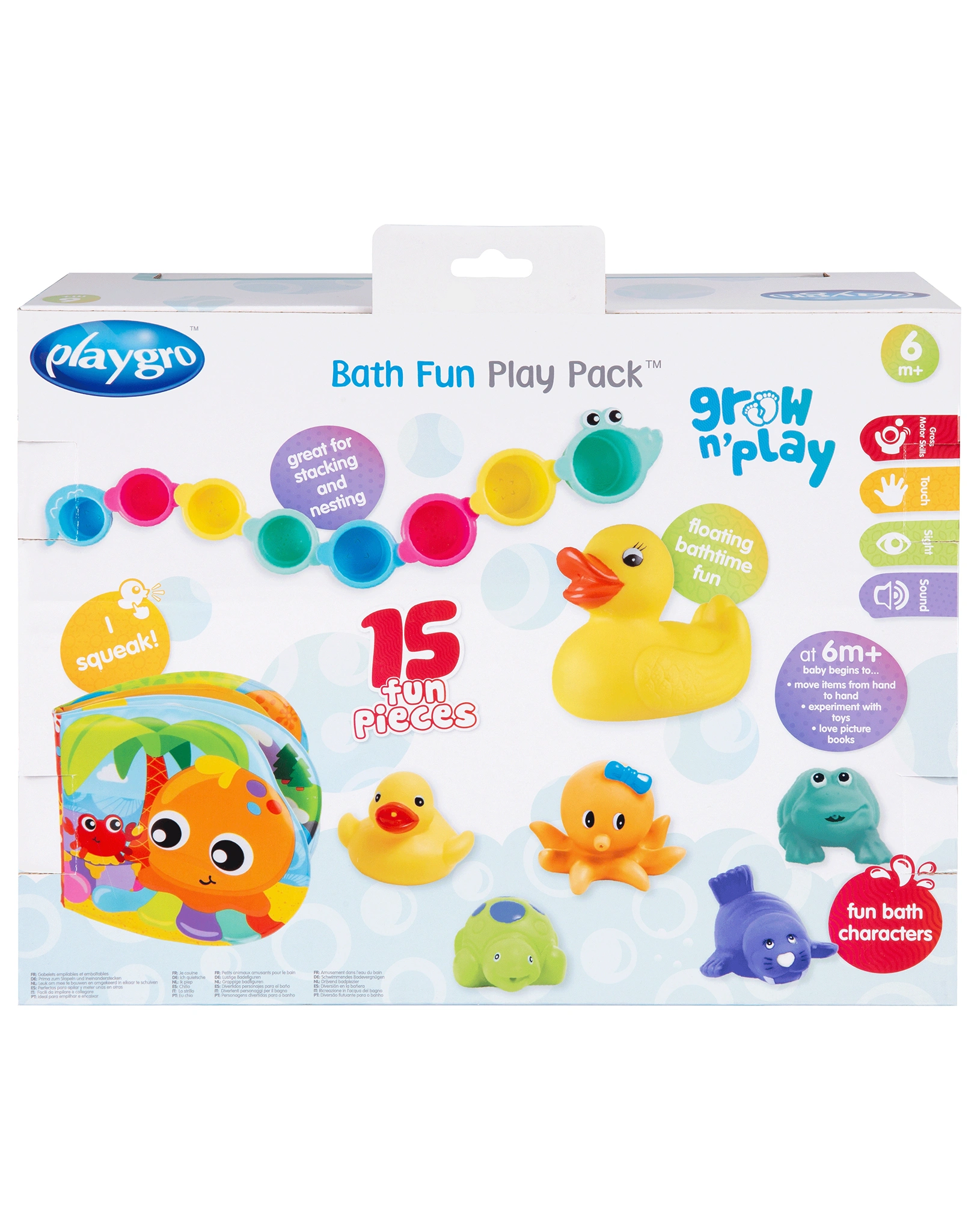 Badespielzeug-Set PLAYGRO - WASSER MARSCH 15-teilig