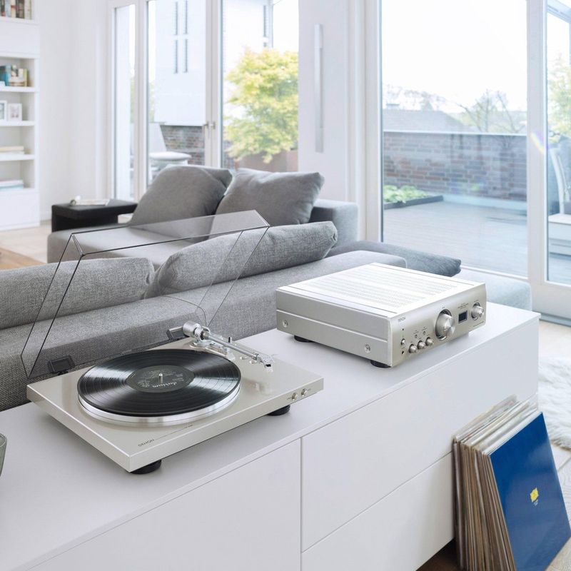 Denon - DP300FSPE2 - Platenspeler - Zwart - Aluminium