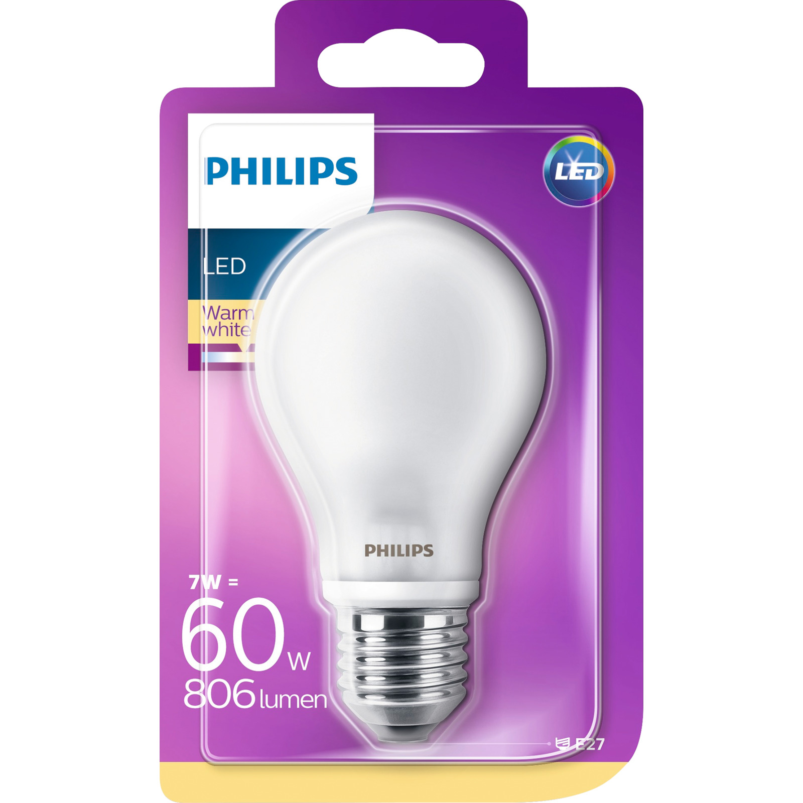 LED-LM Fila 1xE27 M A60 60W 806Lm 2700K