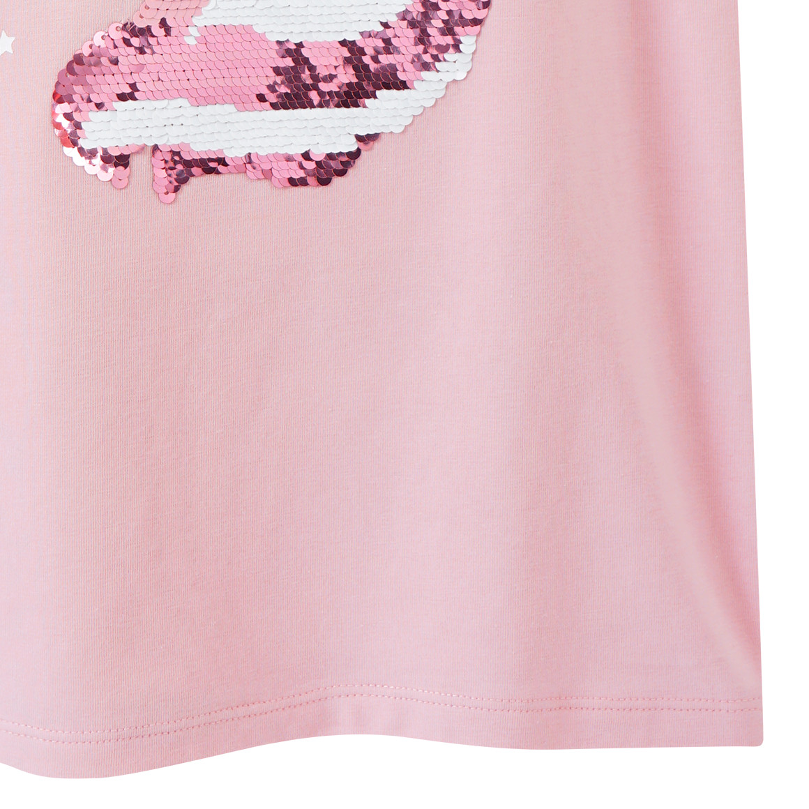 Yigga Mädchen T-Shirt mit Wendepailletten rosa
