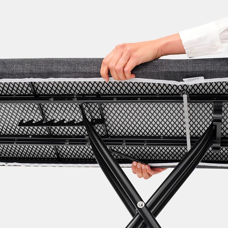 Strijkplank C, 124x45 cm, solide stoomunithouder, PerfectFlow - Spring