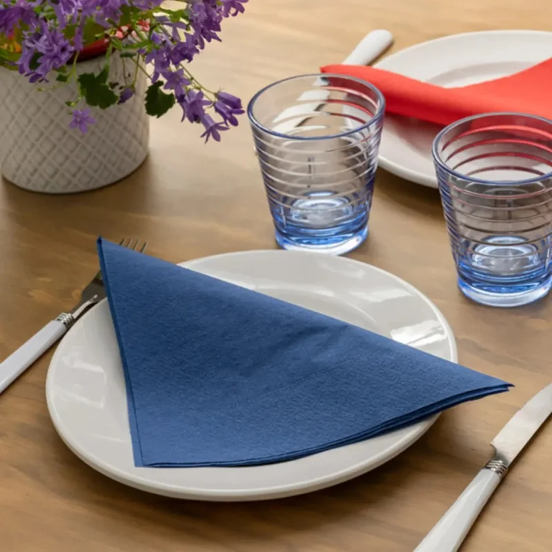 GDP - Serviette de table ouate - 39x39 - Bleu marine - x1600