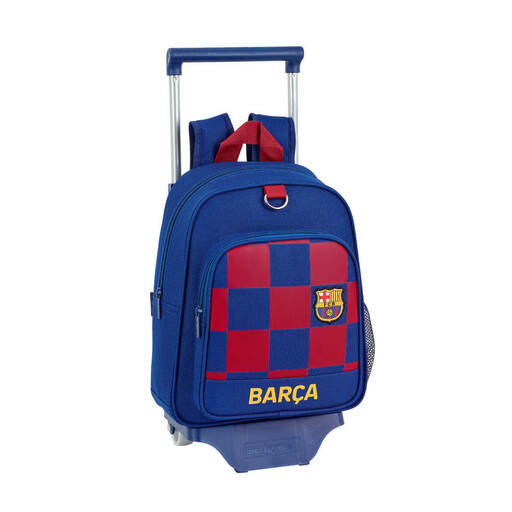 Mochila Fc Barcelona Infantil Pequeña Con Carro
