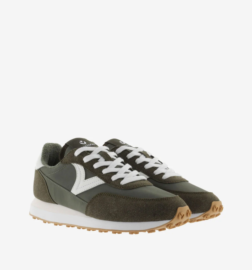 ASTRO NYLON MONOCHROME Baskets monochromes pour femme KAKI