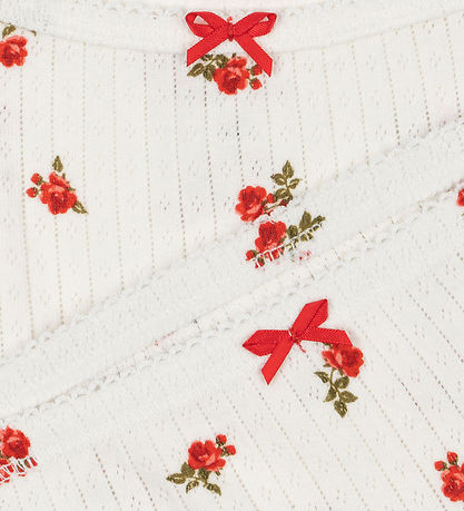 Konges Sløjd Unterwäsche Set - Rib - Minnie - Rose Rot m. Lochmu