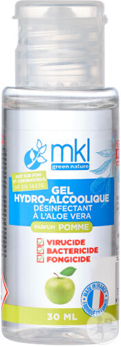 MKL Green Nature Gel Hydro-Alcoolique Pomme Flacon 30ml