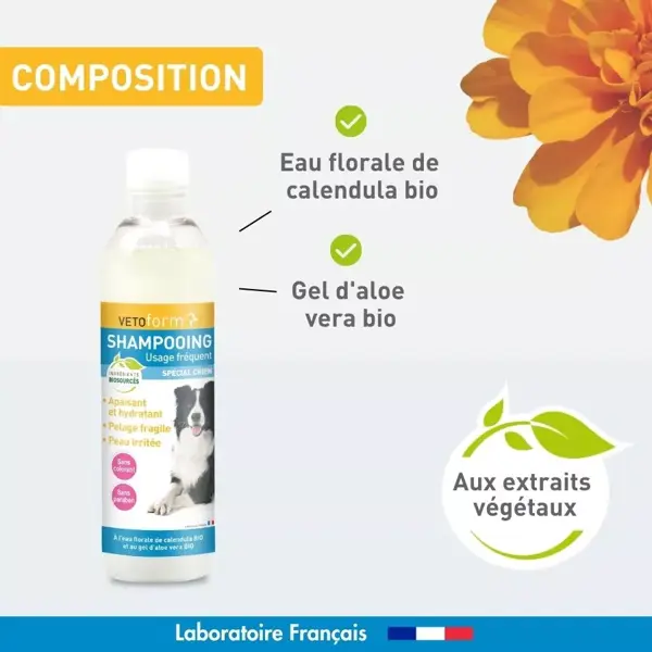 Vetoform Shampoing Usage Fréquent Spécial Chien 200ml