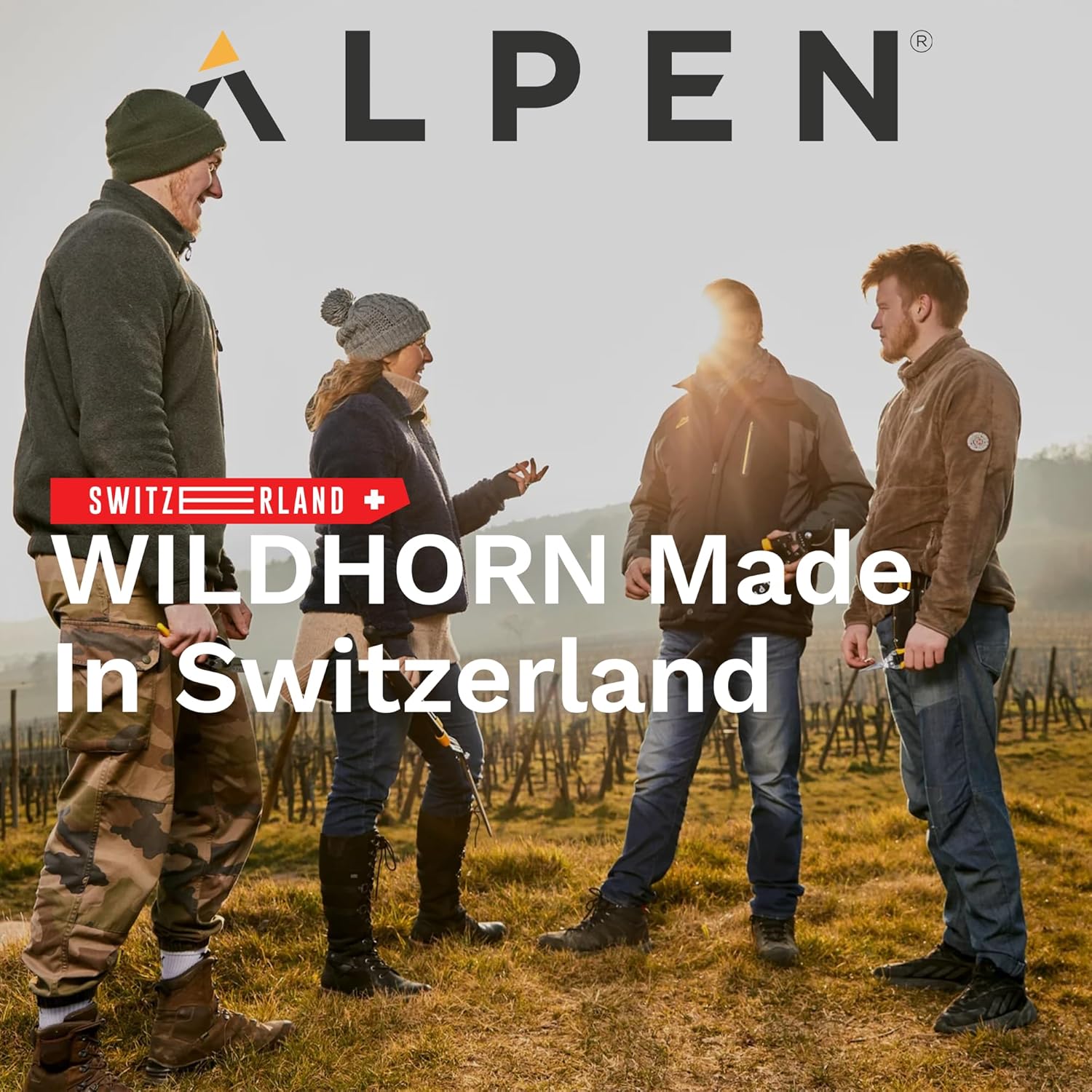 Alpen Swiss Tools Wildhorn 32 Akku-Astschere - elektrische Gartenschere Ø 32 mm, FELCO HSS-Klinge, LCD-Display, 3 Akkus, Profi-Set mit Zubehörkoffer, Schweizer Qualität für präzise Schnitte