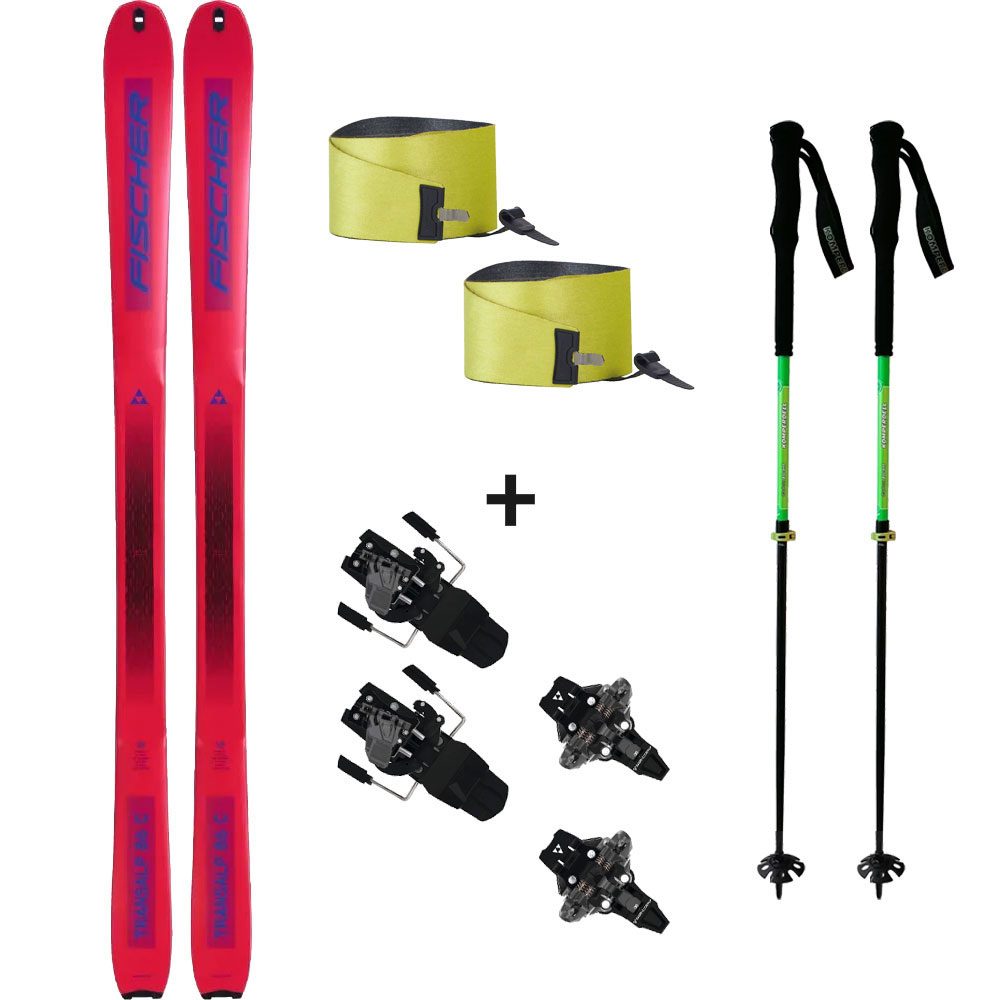 Fischer Transalp 86 Carbon 22/23 Tourenski Komplettset mit Bindung & Fell & Stöcken