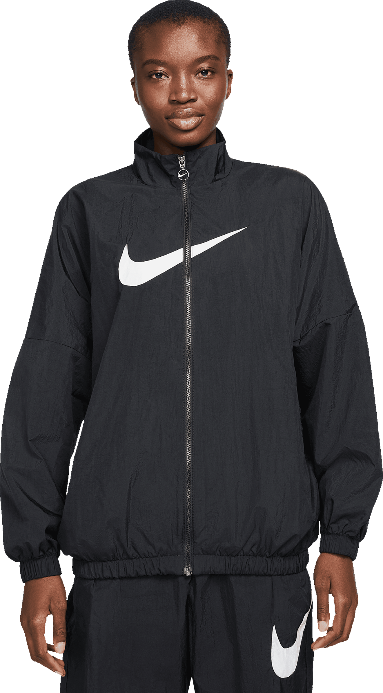 Nike Essential Woven Jacke Damen Schwarz F010