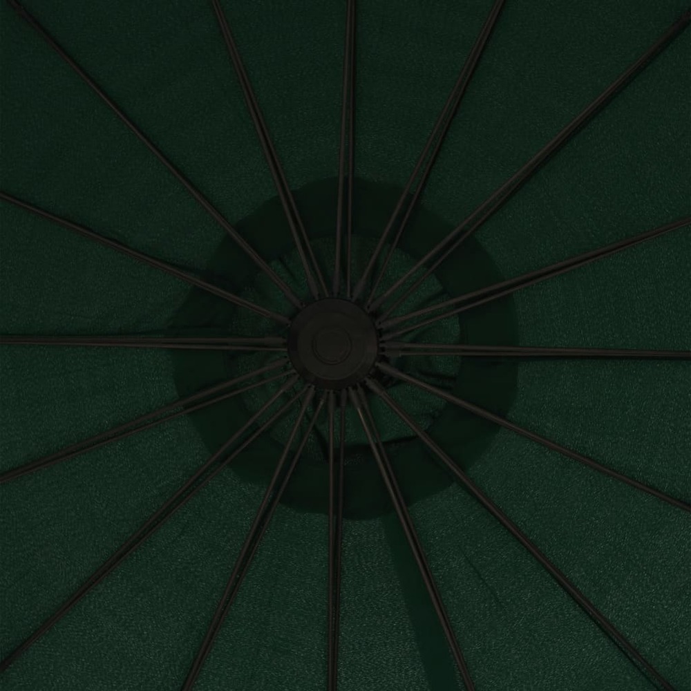 Parasol suspendu 3 m aluminium vert