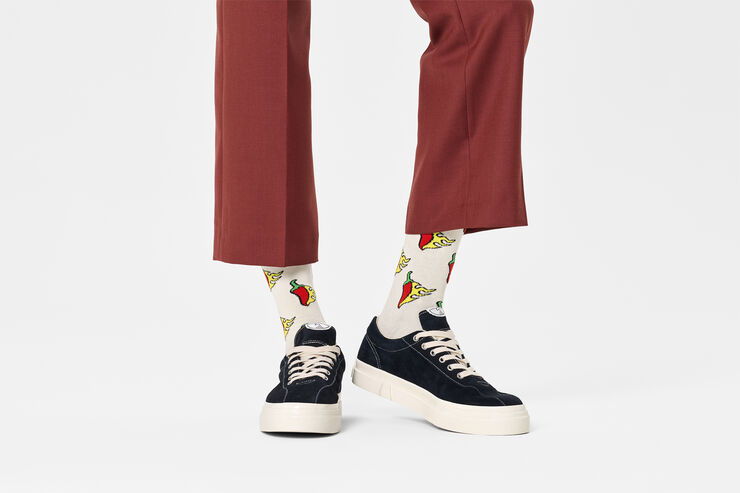 Happy Socks Hot Chili Sock White