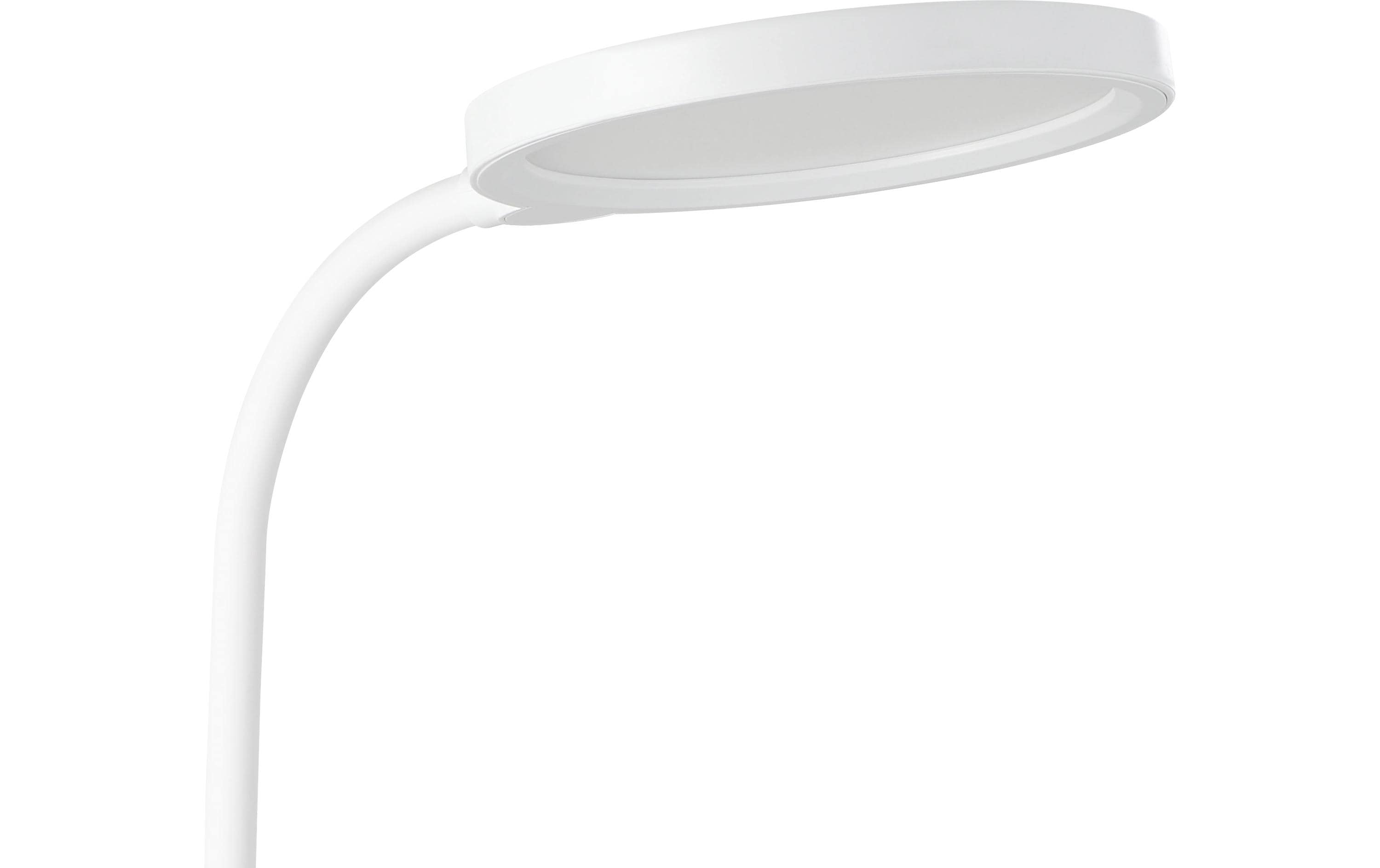 Tischleuchte BROLINI LED 2.1W 2700-6500K WeissModerne LED-Akkutischleuchte mit flexiblem Hals und Stifthalter für Büro und Homeoffice