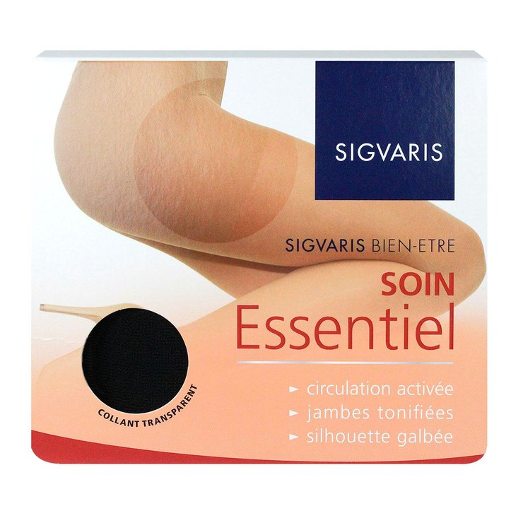 Collants transparents noir normal taille 3