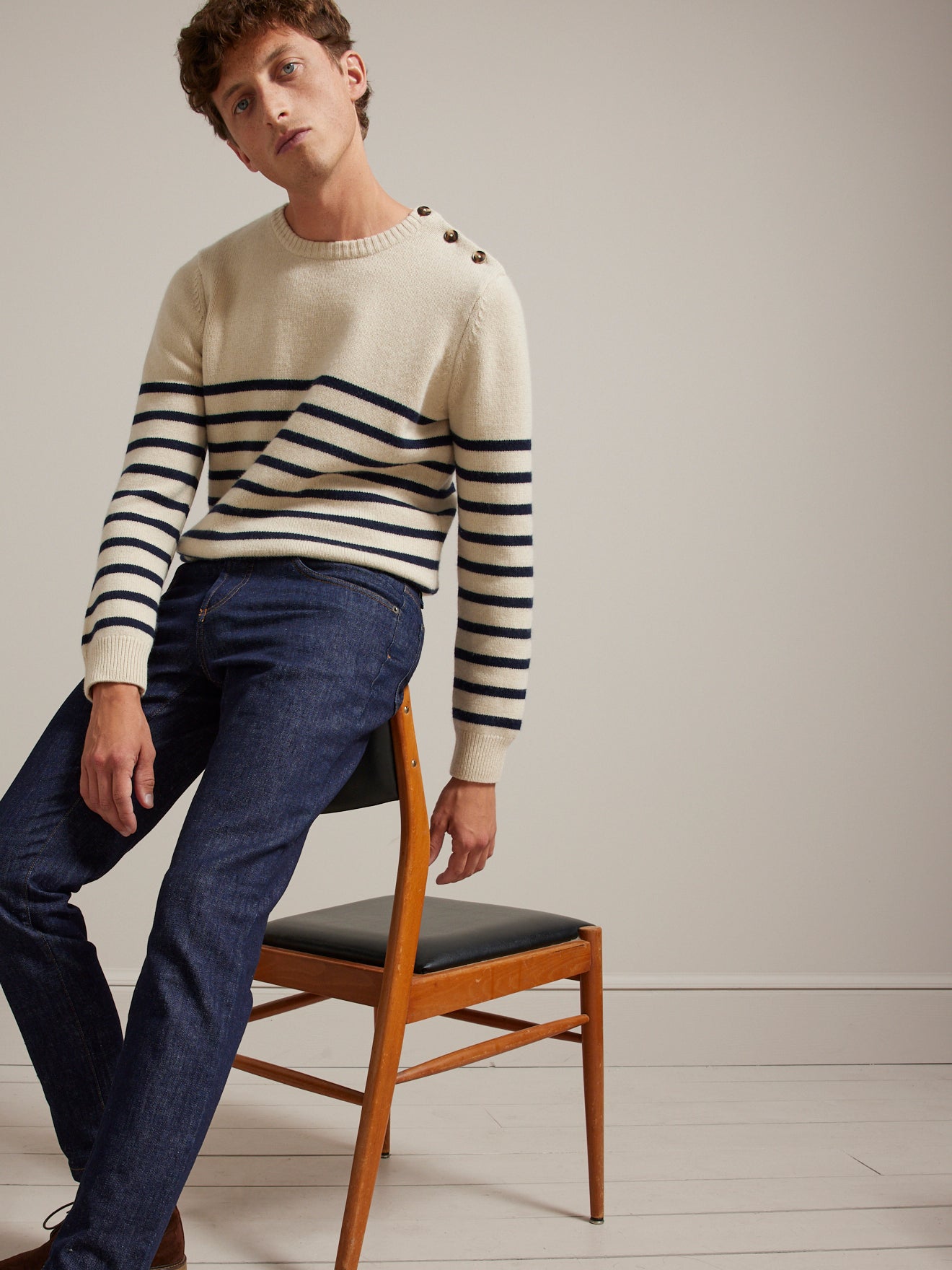 Jean regular homme - coton bio, délavage écoresponsable