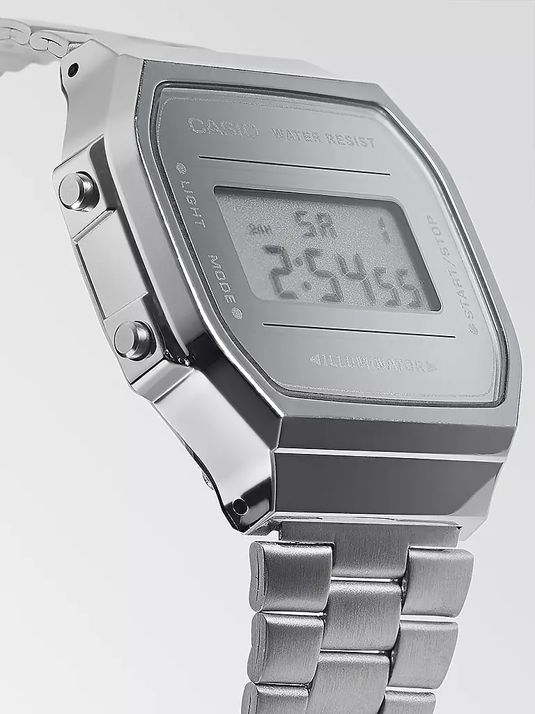 CASIO Uhr VINTAGE SILBER A168WEM-7EF silber silber