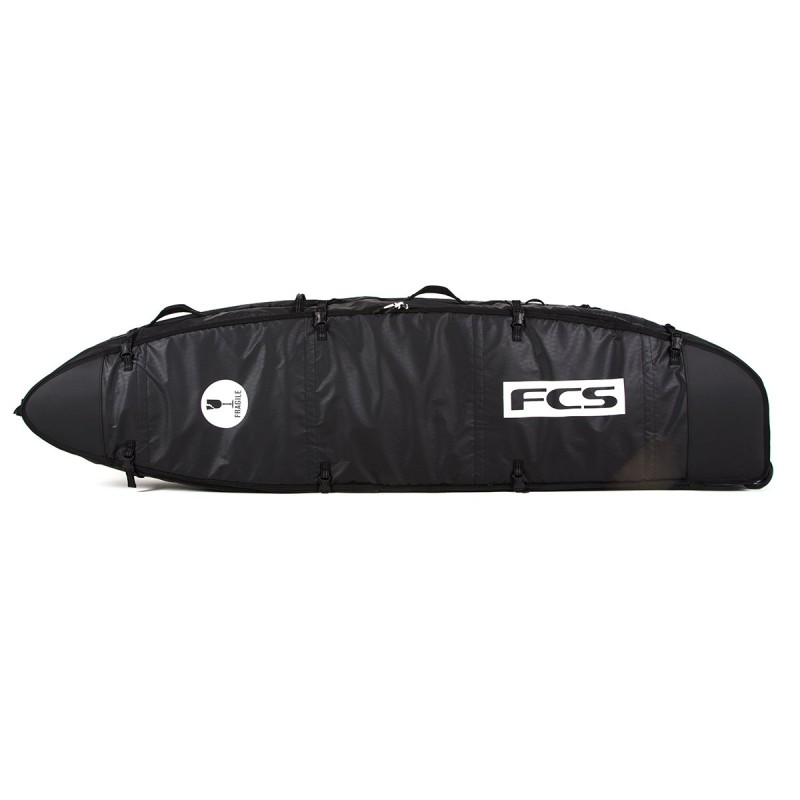 Housse de Surf FCS Travel 3 Wheelie Fun Board Black / Grey - The Corner Shop