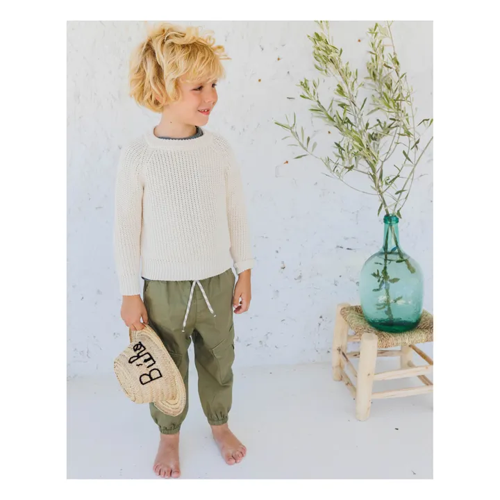 Búho Pull Uni Coton Bio | Ecru