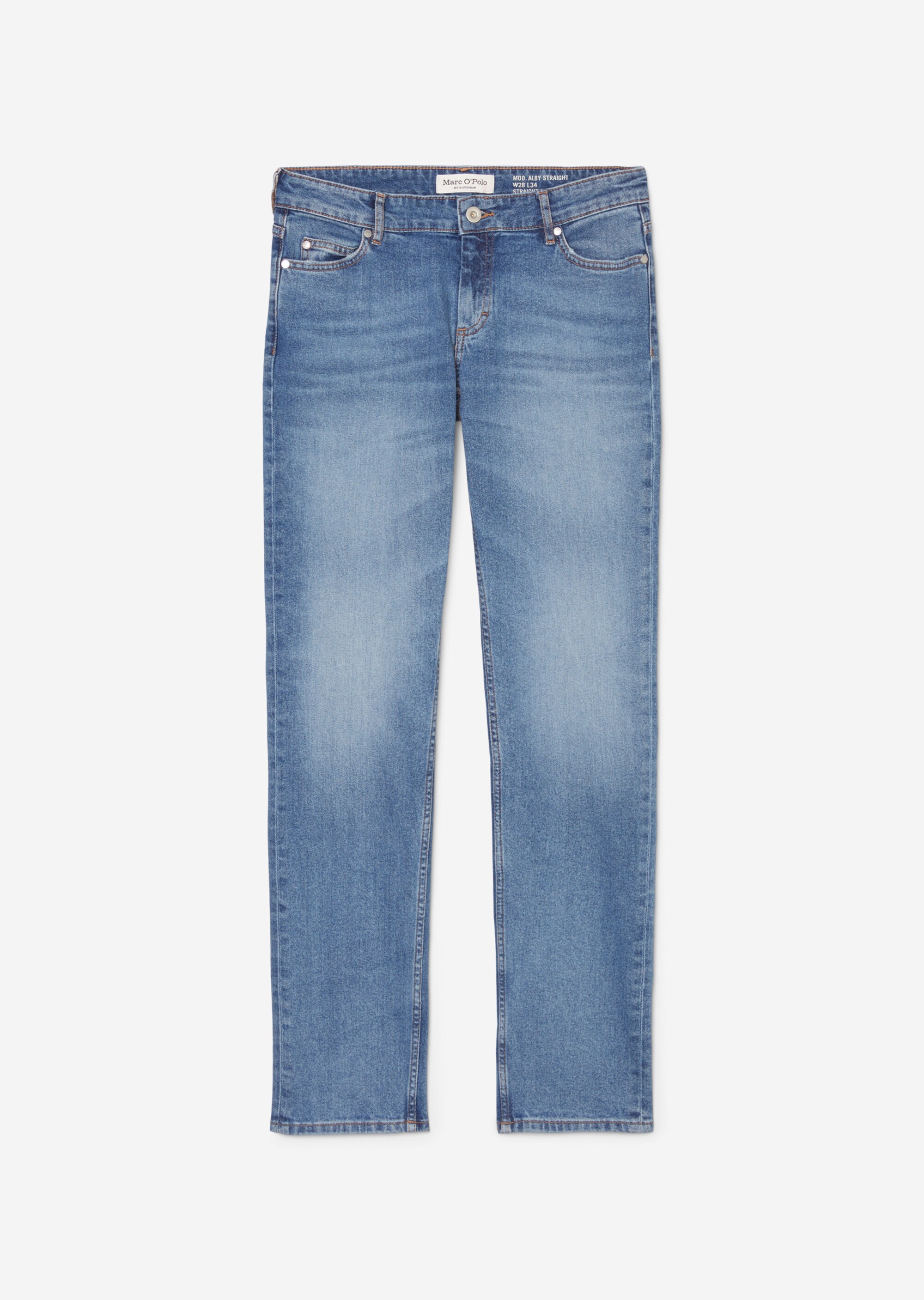 Jeans Modell ALBY straightaus Organic Cotton-Stretch