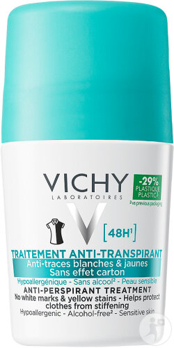 Vichy Déo Transpiration Intense Anti-Trace 48h Roll-On 50ml