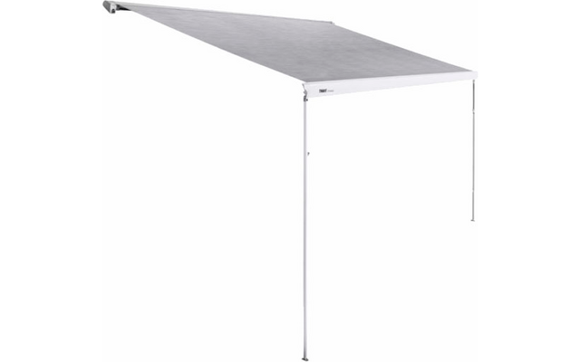 Thule Omnistor 6300 Dachmarkise motorisiert Gehäusefarbe Weiß Tuchfarbe Mystic Grey