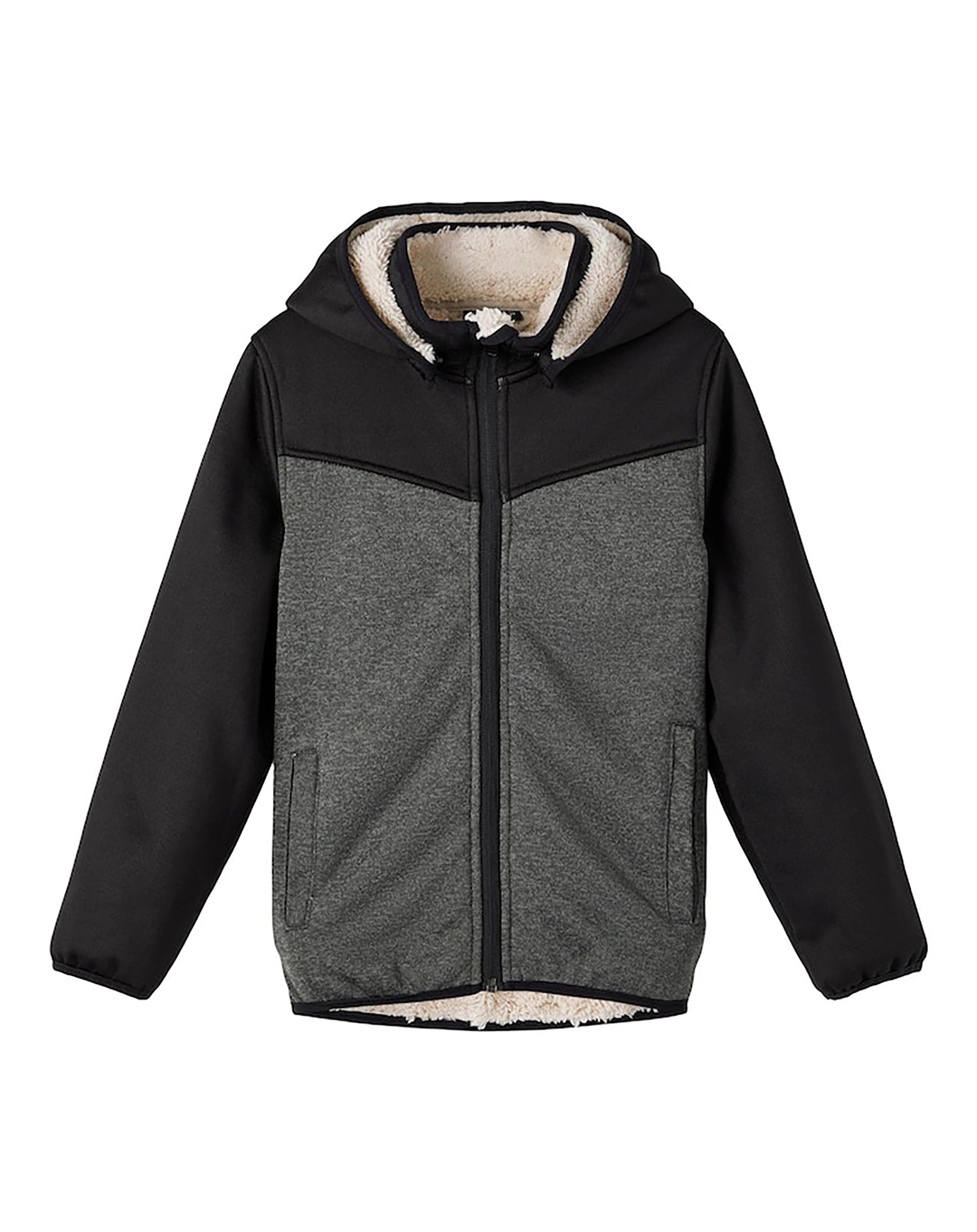Kapuzenjacke NKNMADA08 in grey melange