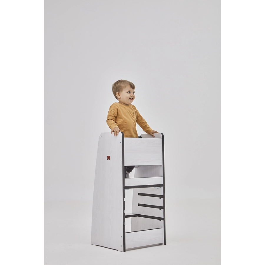 Bianconiglio Kids® Lernturm TRUSTY Kiefer weiß