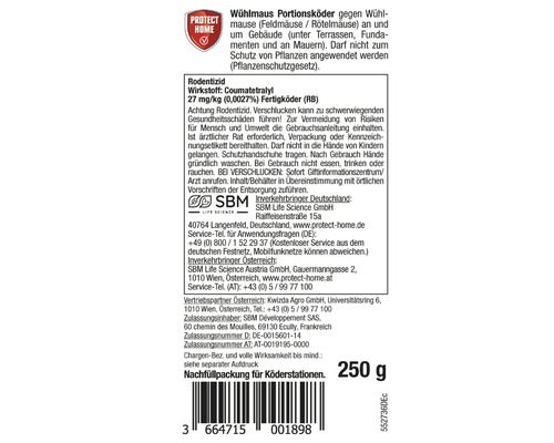 Woelmuis portie lokaas Protect Home Rodicum 250 g