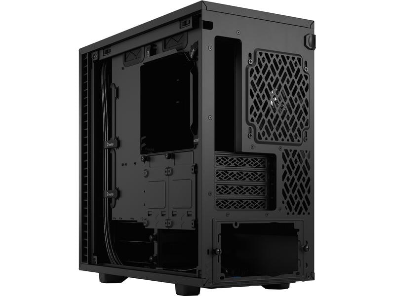 Fractal Design PC-Gehäuse Define 7 Mini Solid Schwarz Elegantes Mini-Tower-Gehäuse