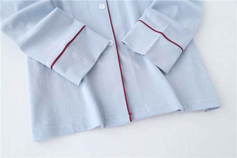 Somnus - Koppel bijpassende pyjamaset met contrasterende rand
