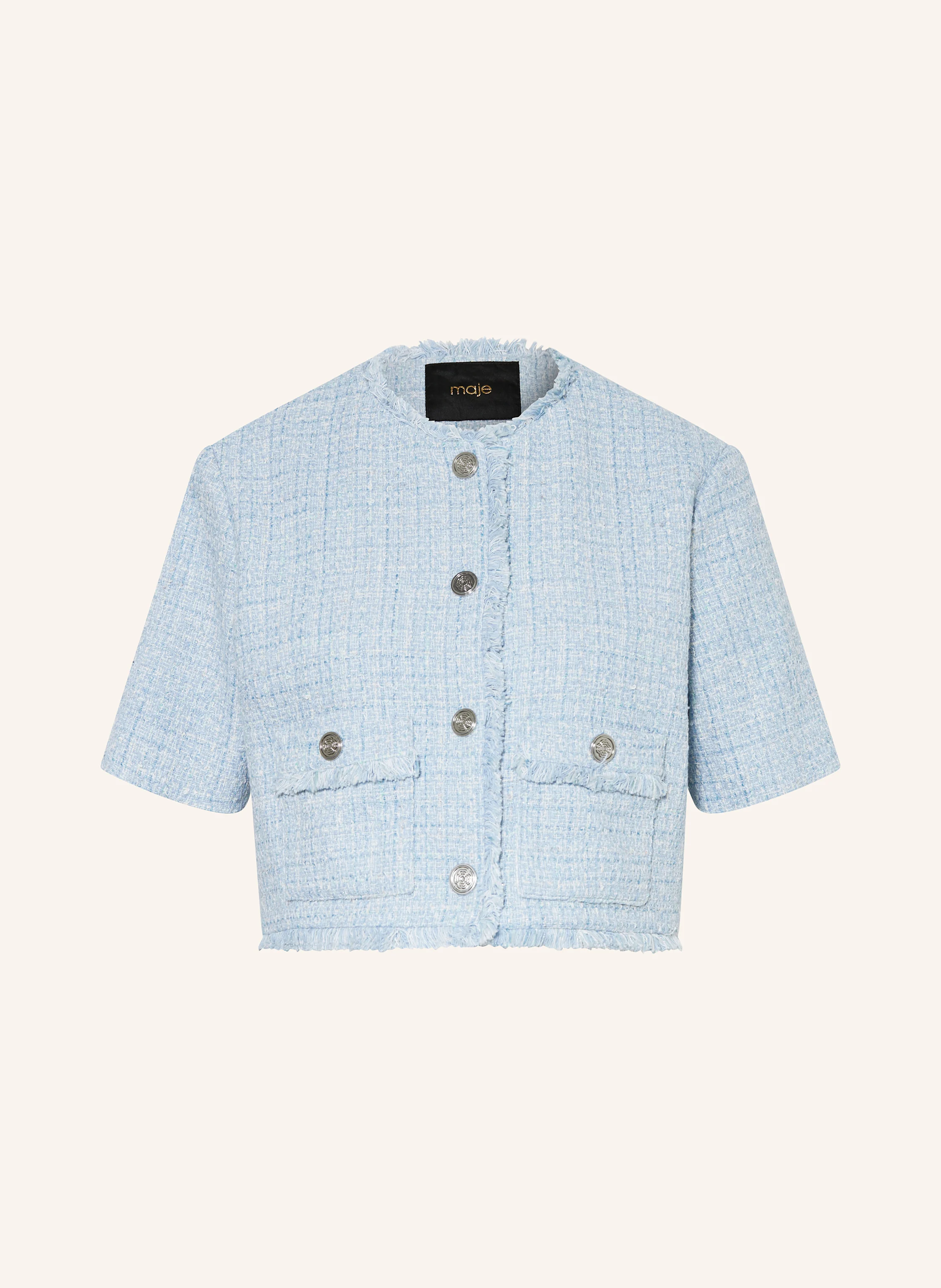 maje Cropped-Jacke aus Tweed