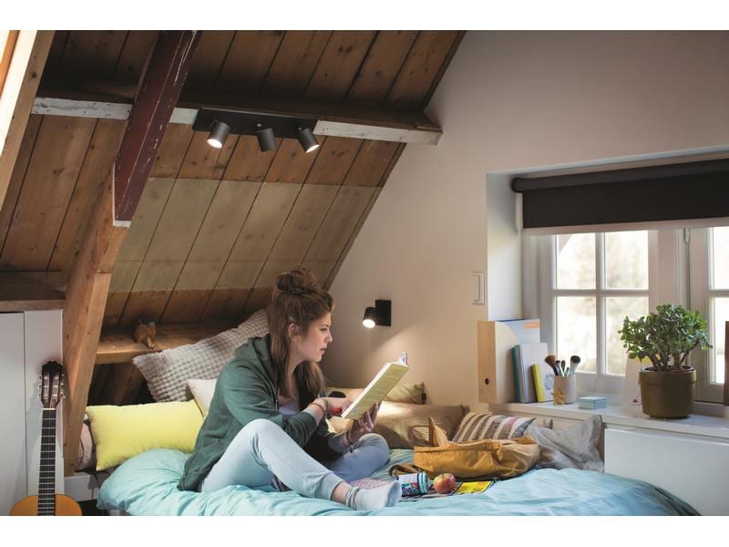 Philips Hue White Ambiance Runner 3er-Spot Schwarz Flexibles Licht für jeden Raum