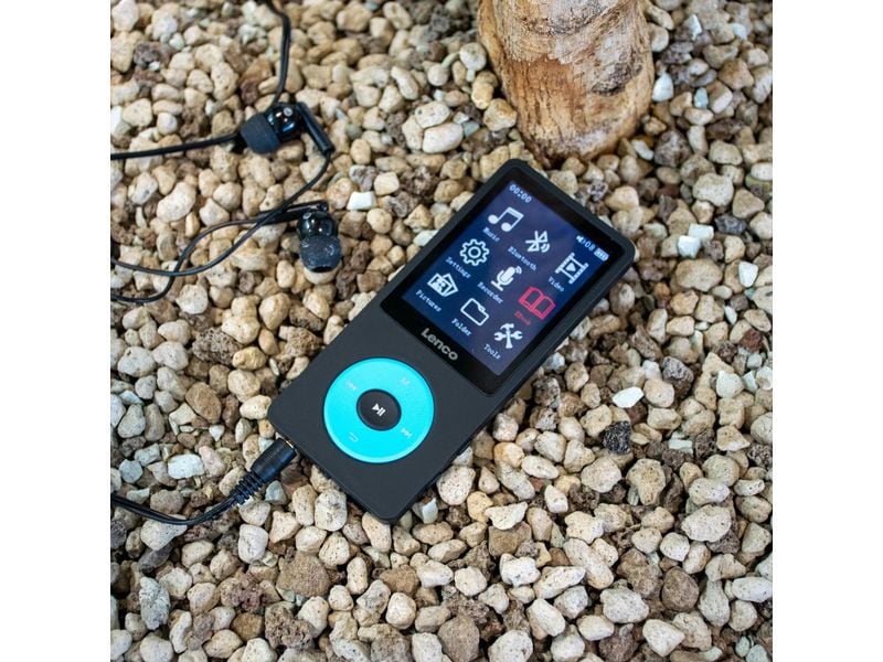 Lenco MP3 Player Xemio-860 Blau; Schwarz MP3-Player mit Bluetooth und 8 GB internem Speicher
