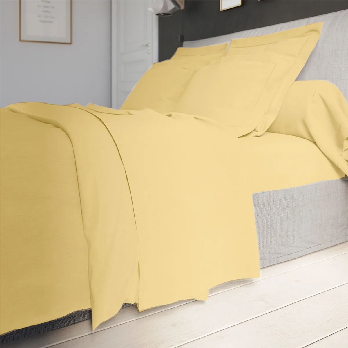 Taie d'oreiller Influence Percale Mimosa