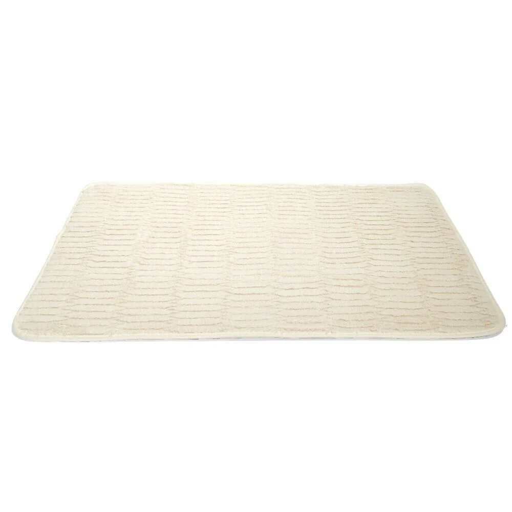 Tapis rectangulaire beige ou blanc 50x80cm