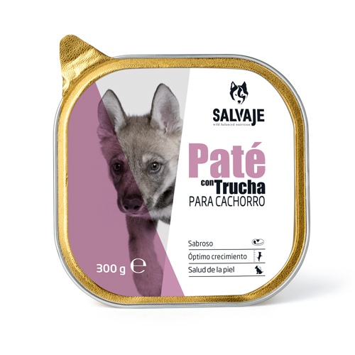 Truta selvagem filhote em patê