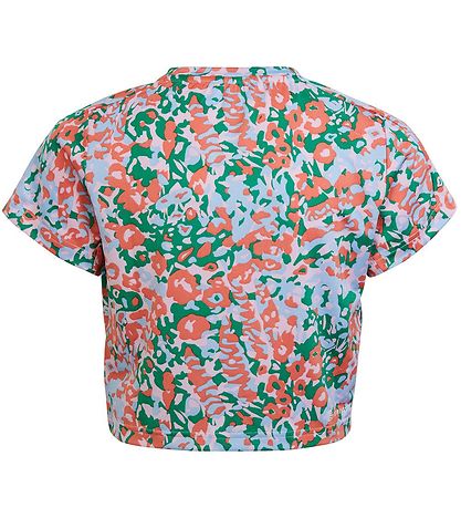 adidas Performance T-Shirt - G TR-ES AOP T - Blau/Grün/Pink