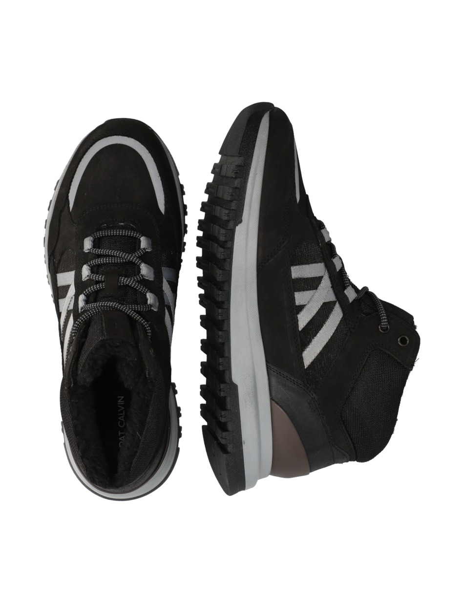 Lederkombination Boot
