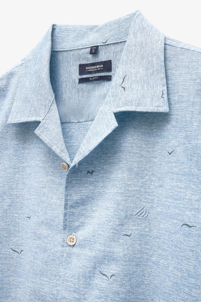CAMISA  MANGA CURTA ESTAMPADA