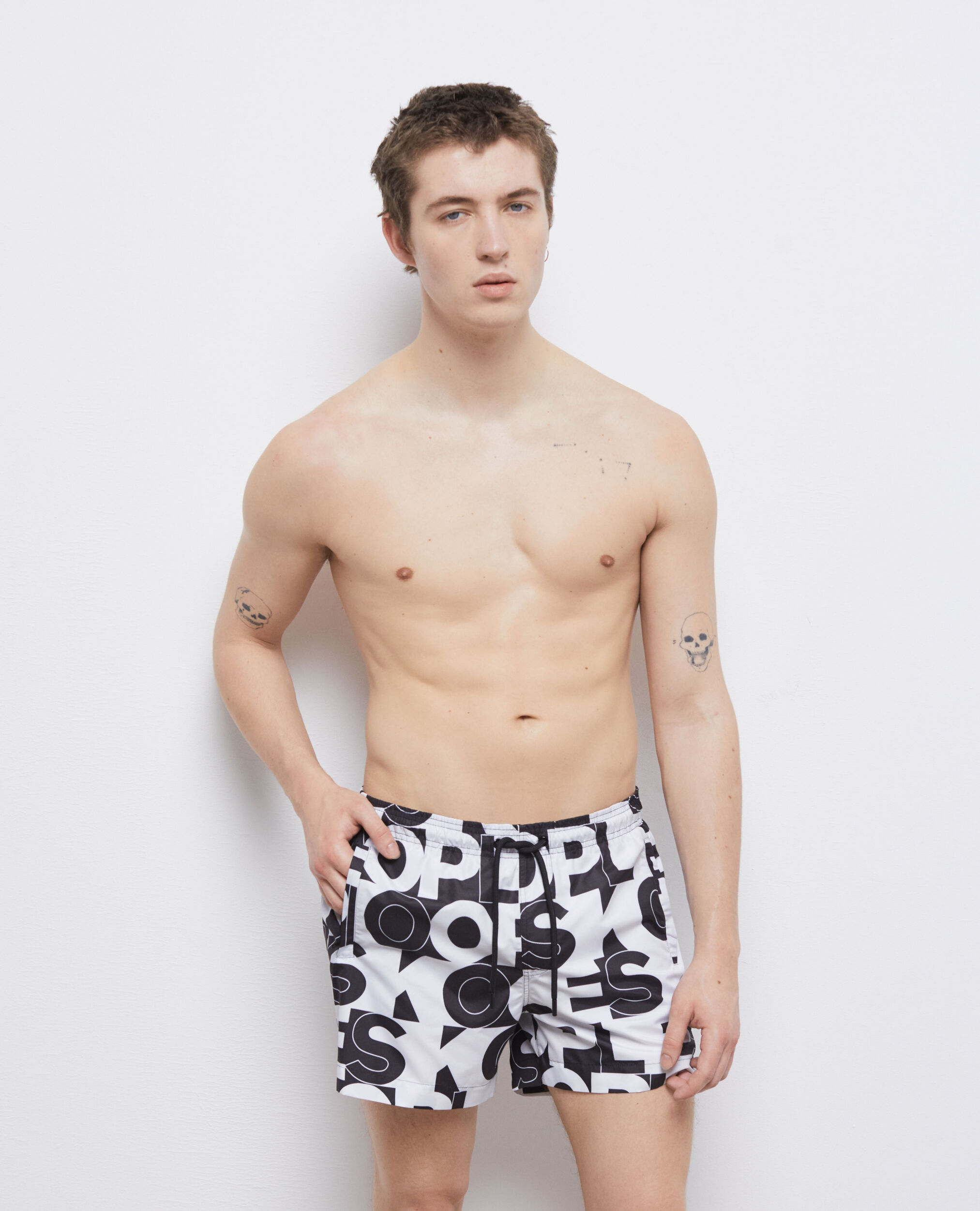 Short de bain logo