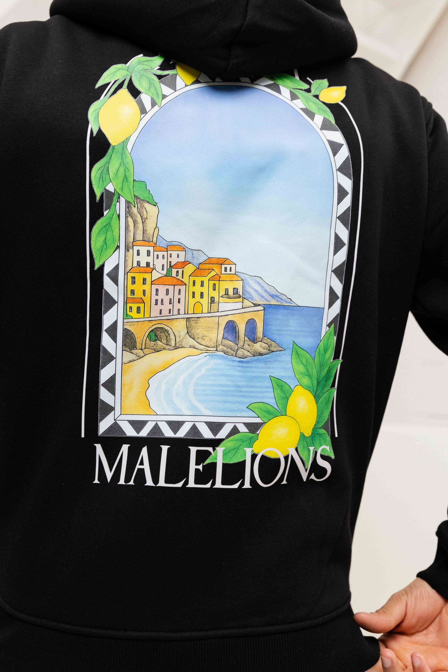Malelions Amalfi Window Vest Heren Zwart