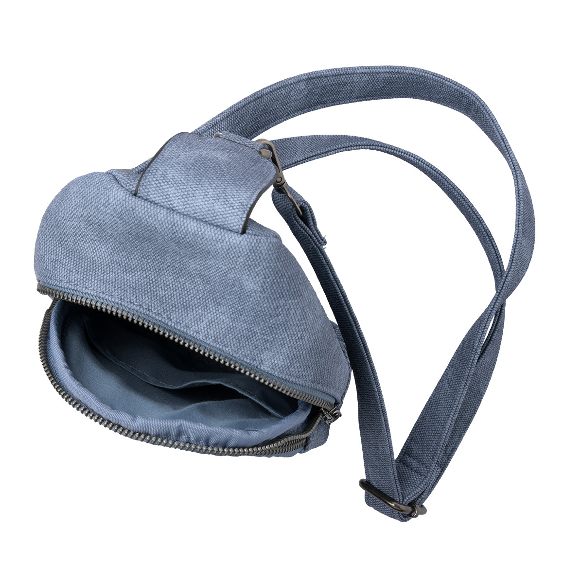 Gina Benotti Damen Tasche in Denim-Optik blau