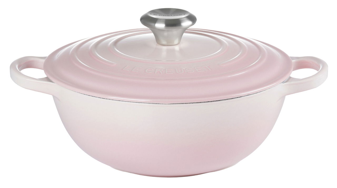 LE CREUSET La Mermite Bräter 24cm Shell Pink SIGNATURE