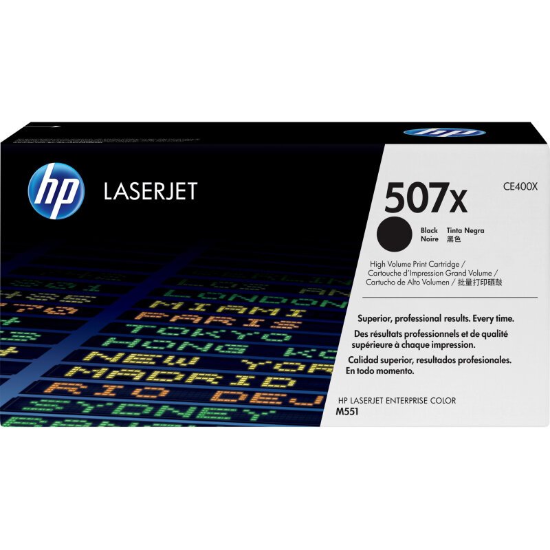 HP 507X toner LaserJet noir grande capacité authentique