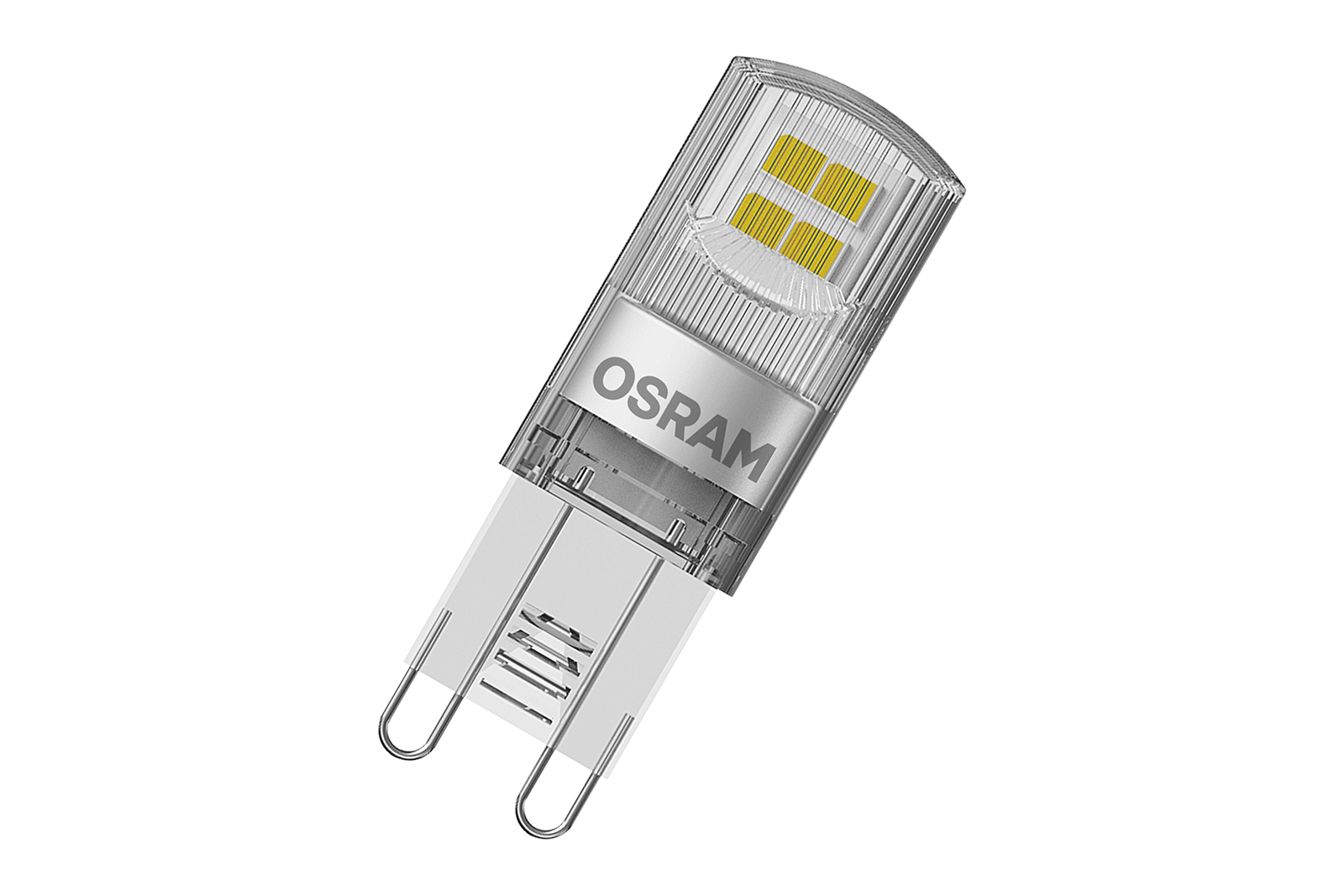 LED-lyspære G9 Klart glass med G9-sokkel og varmhvitt lys. Ikke dimbar.