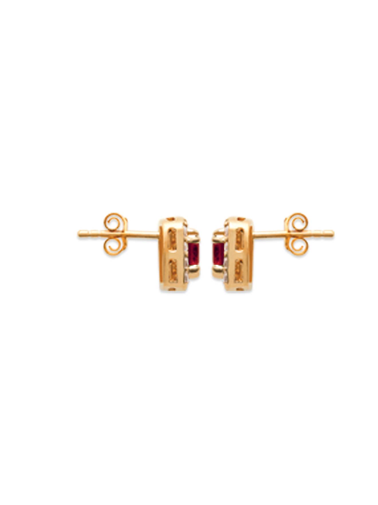 Boucles d'oreilles rubis