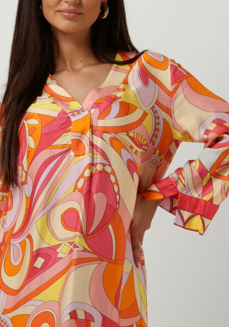 ANA ALCAZAR oranje ana alcazar midi jurk midi tunica
