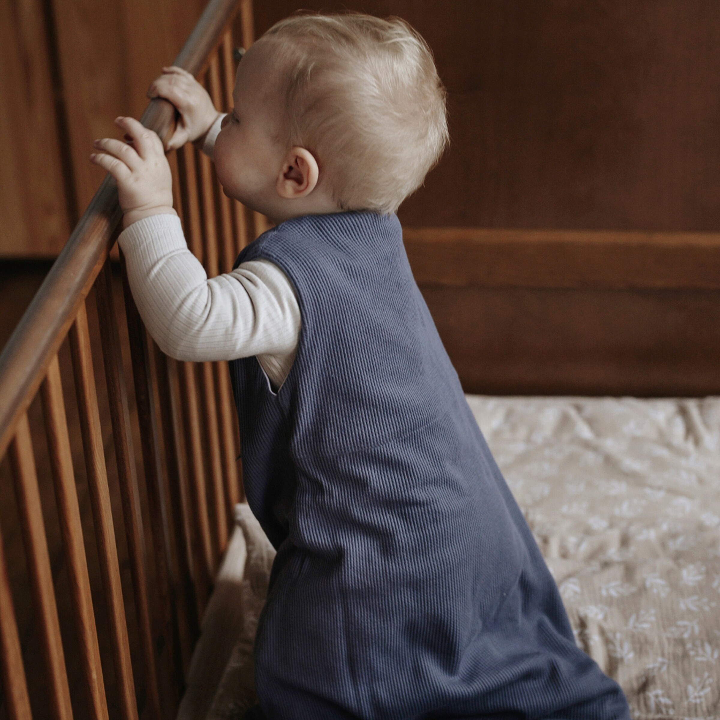 emma & noah Ganzjahres-Schlafsack Essential 1.0 TOG blau
